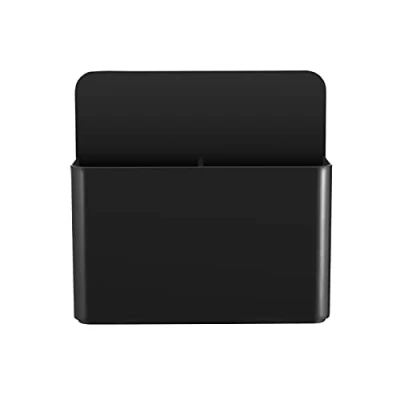 Afbeelding van Opbergdoos Voor stiften en Droog Uitwisbare Pennen. Geschikt Magnetische Whiteboards, Koelkastdeuren, Ijzeren Opbergkasten, enz. Wandmontage, Boren Niet Nodig. 1 Stuks, Zwart