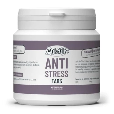 Afbeelding van Aniculis Anti Stress Tabletten voor honden (120 stuks) Natuurlijk Kalmeringsmiddel Valeriaan Sint Janskruid ontspanning