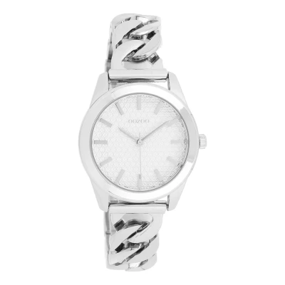 Afbeelding van OOZOO Timepieces zilverkleurige horloge met petit schakelarmband C11418