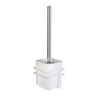 Afbeelding van Wenko Toiletborstel Classic Plus 10,5 X 37,5 Cm Rvs Wit