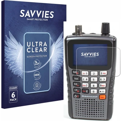 Afbeelding van Savvies (6 Stuks) Schermbeschermer voor Uniden UBC125XLThand Screen Protector Ultra Transparant