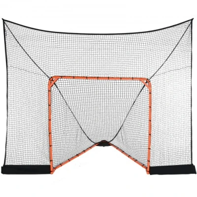 Afbeelding van VEVOR Hockey en Lacrosse doel backstop met uitgebreide dekking, 12&#039; x 9&#039; net, complete accessoires Trainingsnet, snel eenvoudig op te zetten uitrusting in de achtertuin, perfect