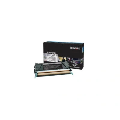 Afbeelding van LEXMARK C746, C748 tonercartridge zwart high capacity 12.000 paginas 1