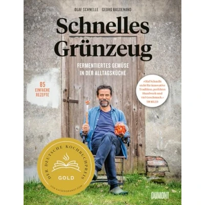 Afbeelding van Schnelles Grünzeug: Fermentiertes Gemüse in der Alltagsküche. 85 einfache Rezepte. Ausgezeichnet mit dem Deutschen Kochbuchpreis Gold 2023.