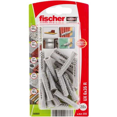 Afbeelding van Fischer UX 6 x 35 R K NV Universele pluggen mm 090868 1 set(s)