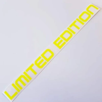 Afbeelding van folien zentrum Limited Edition neon geel 20 x 1,5 cm hoogwaardige sticker auto tuning OEM &amp; JDM autosticker grappige stickers voor stickerbomb Made in Germany
