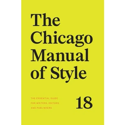 Afbeelding van The Chicago Manual of Style, 18th Edition