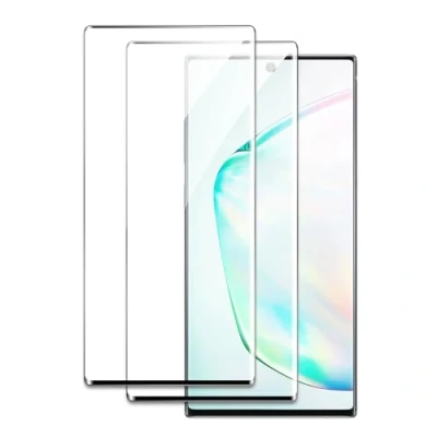Afbeelding van Displaybeschermfolie van gehard glas voor Samsung Galaxy Note 10 Plus, 3D Curved Edge to Edge, hardheid 9H, schokbestendig, krasbestendig, luchtbelvrij, eenvoudige installatie, 2 stuks