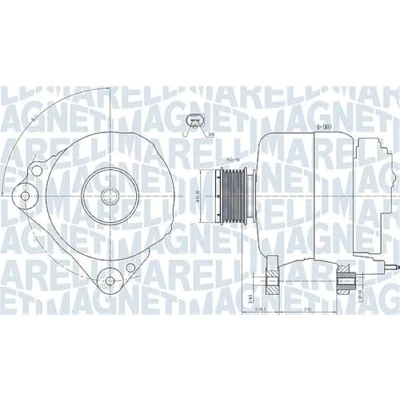 Afbeelding van Magneti Marelli Alternator/Dynamo 063731810010