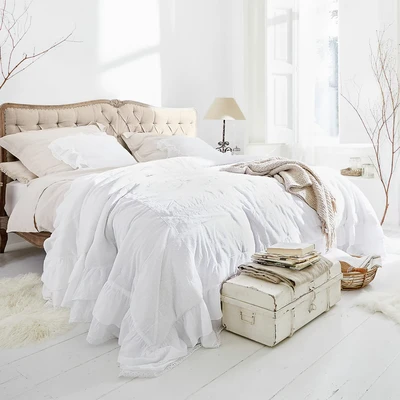 Afbeelding van LOBERON Quilt Pittefaux wit