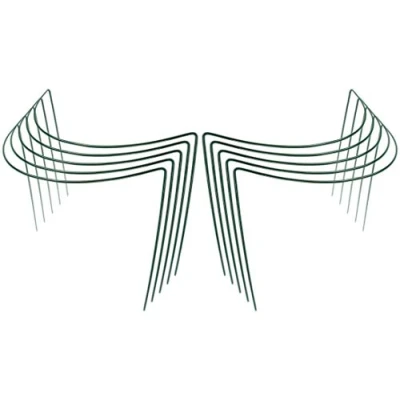 Afbeelding van Novatool 10 struiksteunen, 100 cm hoog, halfrond, 40 cm, groen, plantenhouder, plantensteun, vaste steun, klimhulp, struikhouder, rozensteun