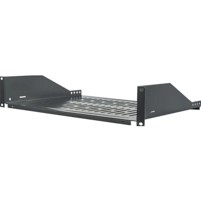 Afbeelding van Intellinet 710954 19 inch Apparaatbodem voor patchkast 2 HE Vast inbouw Geschikt kastdiepte: vanaf 450 mm Zwart