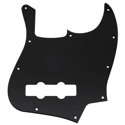 Afbeelding van Musiclily 10 Schroefgaten J stijl Basgitaar Slagplaat voor Fender American/Mexican Standard Jazz Bass, 1 laags Mat Zwart