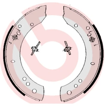 Afbeelding van Brembo Remschoen set S 44 502