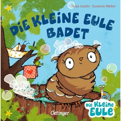 Afbeelding van Die kleine Eule badet: Liebesvolles Pappbilderbuch macht das Baden für jedes Kind zum Vergnügen: 3