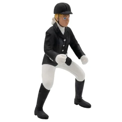 Afbeelding van Bullyland 62640 speelfiguur toernooirijder Isabelle, ca. 9 cm, detailgetrouw, PVC vrij, ideaal als klein geschenk voor kinderen vanaf 3 jaar