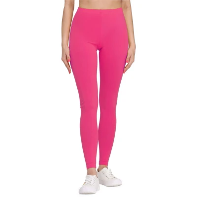Afbeelding van Bellivalini BLV BLV50 147 LE Dames Leggings Sport Vrijetijdsbroek Lang Viscose Sporbroek Yogabroek Roze 3XL