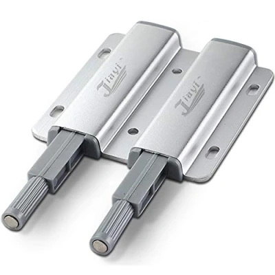 Afbeelding van Magnetische Push Klink voor Kasten Jiayi 1 Stuks Kast Dubbele om Open Deur Vangsten Keuken Heavy Duty Touch Opener Closet Sluiten RV Lade Dichter Garderobe Sluiting