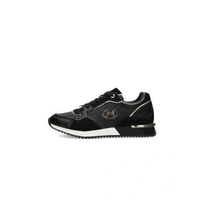 Afbeelding van Mexx Sneakers laag, Dames, Maat: 41, Black gold Leer/ synthetisch