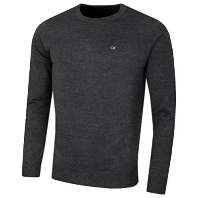 Afbeelding van Calvin Klein Heren trui met ronde hals Houtskool Mergel S