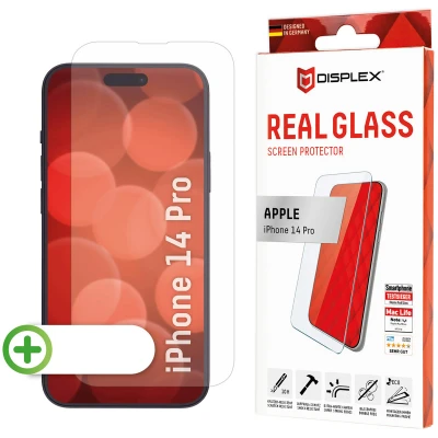 Afbeelding van Screenprotector Apple iPhone 14 Pro: Displex Real Glass 2D