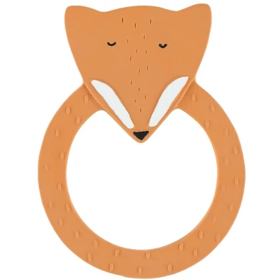 Afbeelding van Trixie natuurlijk rubber ronde bijtring Mr. Fox
