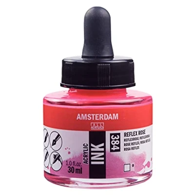 Afbeelding van Amsterdam Acrylic Ink Fles 30 ml Reflexroze 384