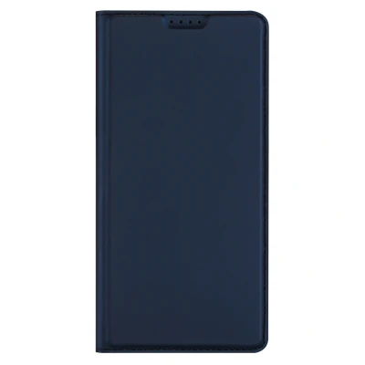 Afbeelding van Xiaomi Redmi Note 14 (4G) Hoesje Kunstleder Dux Ducis Bookcase Donkerblauw Telefoonhoesje