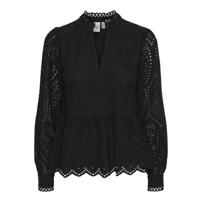 Afbeelding van YAS Dames Yasholi Ls Top S. Noos blouse met lange mouwen, zwart, XXL