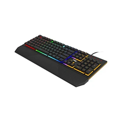 Afbeelding van AOC GK200 gaming toetsenbord PC met Engels lay out, 25 anti ghosting toetsen, N key rollover en 1.8m kabel