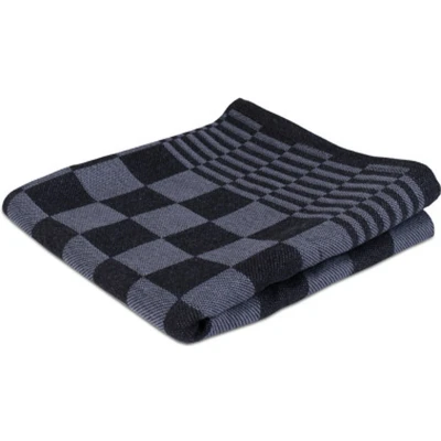 Afbeelding van Weco Theedoek Geblokt Zwart 70x70cm (6 Stuks)