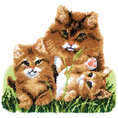 Afbeelding van Vervaco Knoopvormtapijt Kattenfamilie 0165638