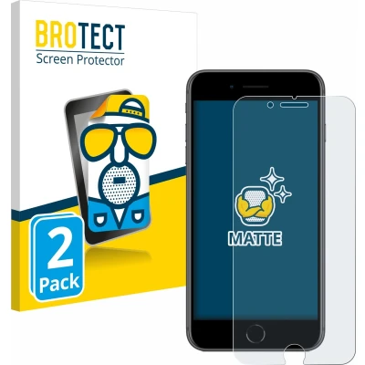 Afbeelding van BROTECT (2 Stuks) Antireflecterende Beschermfolie voor Apple iPhone 8 Plus Anti Glare Screen Protector, Mat, Ontspiegelend