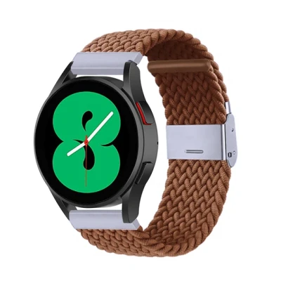 Afbeelding van Garmin Vivomove 3 / HR Luxe Sport Style Trend Braided nylon bandje Bruin