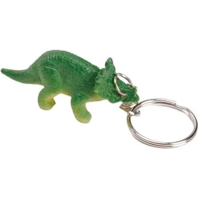 Afbeelding van Lg imports Sleutelhanger Dino Triceratops 6 Cm Groen