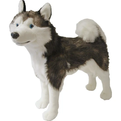 Afbeelding van Boony Natural Decoration pluche husky 53 cm staand Gebr. de Boon