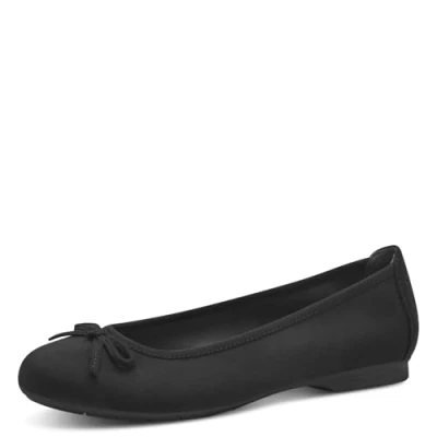 Afbeelding van Jana Damesballerina&#039;s met strik, veganistisch, zwart, 36 EU