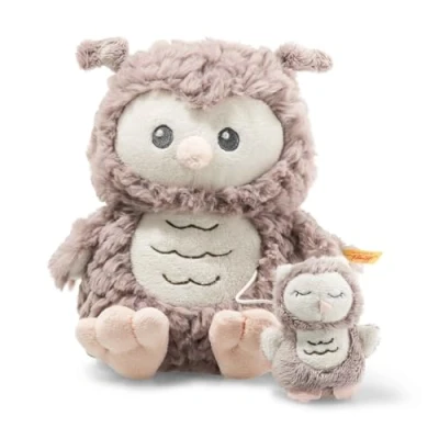 Afbeelding van Steiff Ollie EULE Knuffel voor kinderen, Maat: One Size, Rosabraun