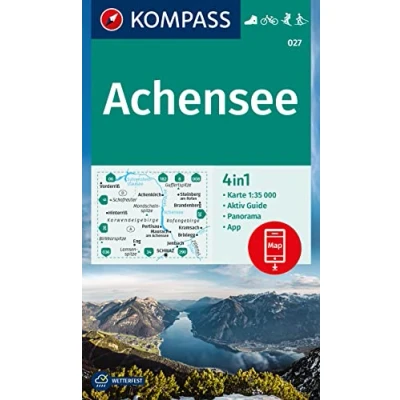 Afbeelding van 027 achense: 4in1 Wanderkarte, mit Aktiv Guide und Detailkarten inklusive Karte zur offline Verwendung in der KOMPASS App. Fahrradfahren. Skitouren. Langlaufen.