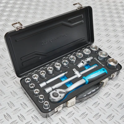 Afbeelding van Dopsleutelset Datona 10 t/m 32mm met 1/2&quot; ratel