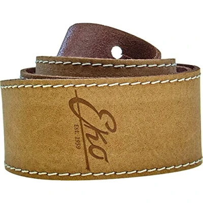 Afbeelding van Eko Guitars GBU STRAP LEATHER BROWN, schouderriem van leer, comfort en duurzaamheid, kleur bruin