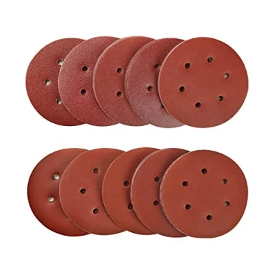 Afbeelding van SPTA 100 delig 150 mm 40/80/120/180/320/600/800/1000/1500/2000 schuurschijven schuurpapier excentrische schuurmachines korrel, met 6 gaten voor