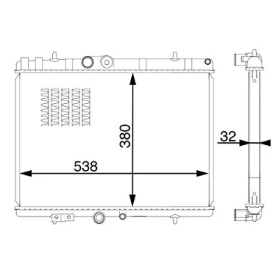 Afbeelding van Mahle Original Radiateur CR 1600 000S