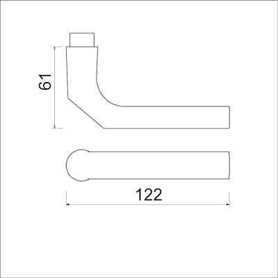 Afbeelding van AMI deurkruk 369 deurdikte 37 t/m 41 mm