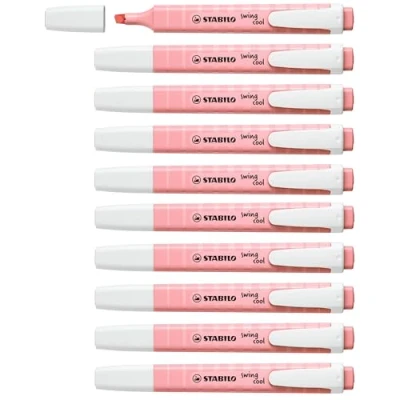 Afbeelding van Fluoriscerende Markeerstift Stabilo Swing Cool Pastel Roze (10 Stuks)