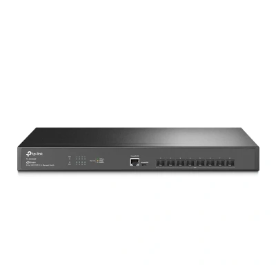 Afbeelding van TP LINK TL SX3008F netwerk switch Managed L2+ Geen Zwart