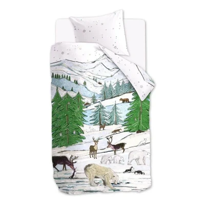 Afbeelding van Beddinghouse x Hanneke de Jager Snowscape Multi 140x200/220 + 1x 60x70