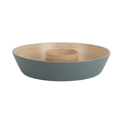 Afbeelding van Present Time Schaal Puro Chip &amp; Dip Groen Ø30cm Scandinavisch Sinterklaas cadeau cadeautjes vrouw man voor haar hem Sint Kado