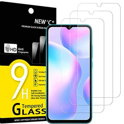 Afbeelding van NEW&#039;C 3 Stuks, Screen Protector voor Xiaomi Redmi 9A, 9C, Gehard Glass Schermbeschermer Film 0.33 mm ultra transparant, resistent