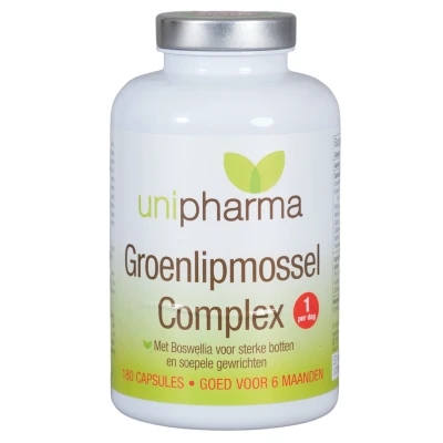 Afbeelding van Unipharma Groenlipmossel Complex Capsules 180CP